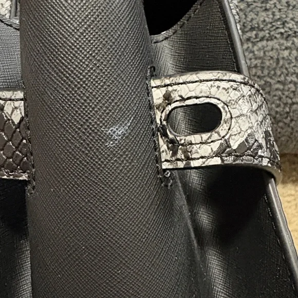 Michael Kors Black and Silver Satchel - Picture 7 of 8